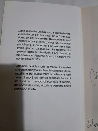 Libro Il maestro dentro Mario Tagliani come da fot