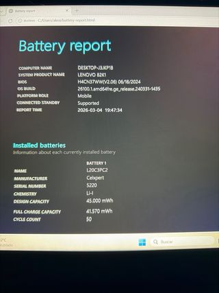 Ordenador POTENTE Gaming lenovo I7 11TH  Rtx 3050