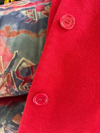 Cappotto Lana Rinascimento Rosso - Taglia L