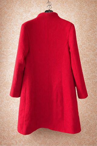Cappotto Lana Rinascimento Rosso - Taglia L
