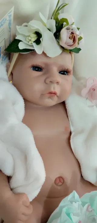 Bebé Reborn Silicona Completa 49 cm SE PUEDE BAÑAR