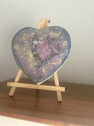 Lienzo abstracto corazón