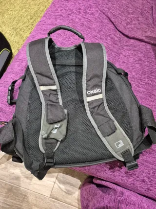 Mochila Oxelo y casco patinaje Powerslide