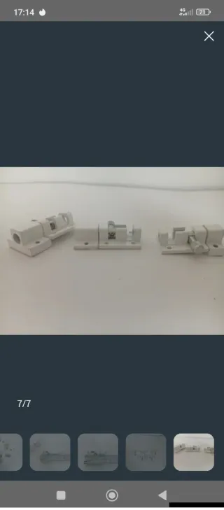 Cerrojos pequeños blancos