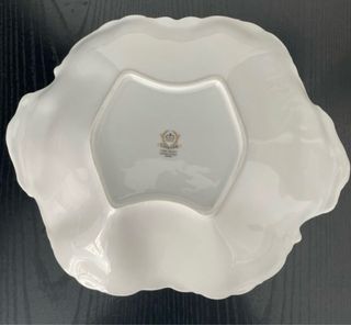 Ensaladera de porcelana con flores