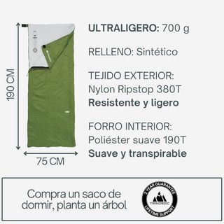 Saco de Dormir Trinordic Ultraligero Verde