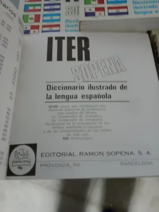 Diccionarios ITER sopena edición 1993 nuevos
