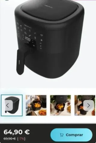 Cecotec Freidora de Aire sin aceite de 6 litros