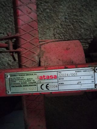 Pulverizador agrícola ATASA