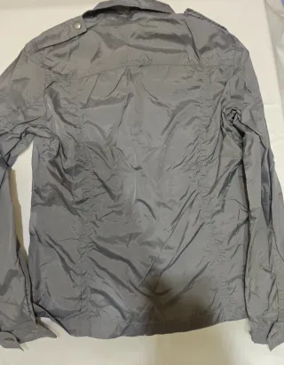 Cortavientos Benetton Mujer Gris