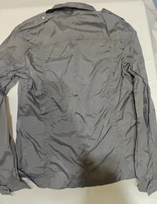 Cortavientos Benetton Mujer Gris