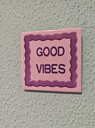 Azulejo decorativo Good Vibes