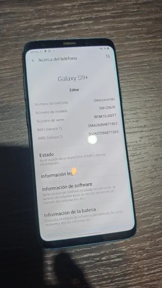 Samsung Galaxy S9+ Azul, 64 GB