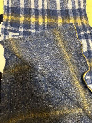 Sciarpa Sundek a quadri blu e gialla