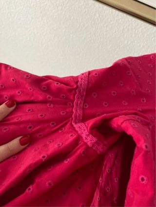 Traje de flamenca volantes rosa
