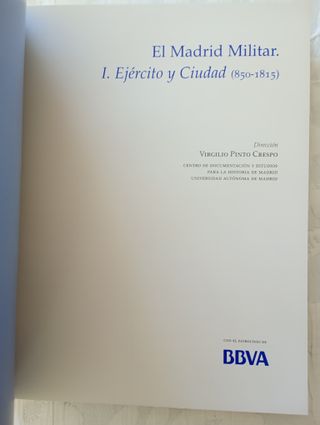 'El Madrid Militar. I. Ejército y Ciudad' (2004)