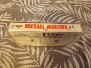 Casete Michael Jackson BAD EPIC 1987