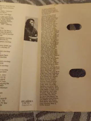 Casete Michael Jackson BAD EPIC 1987