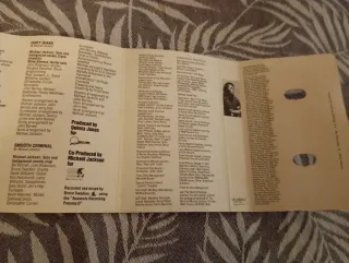 Casete Michael Jackson BAD EPIC 1987