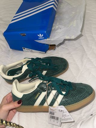 Adidas Samba Piel Serpiente Verde Talla 37