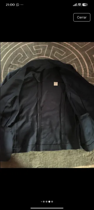 Americana Vestir Mujer Pardos Azul