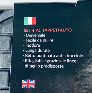 Set 4 Tappetini Auto Universali MAD Detroit