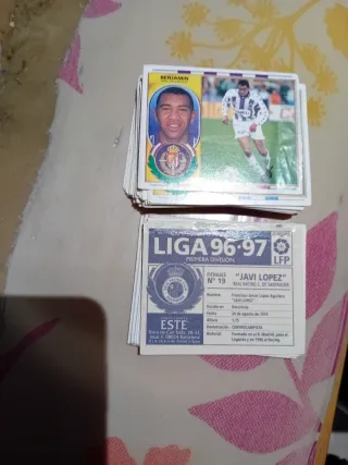 Lote cromos Liga 96-97 Javi Lopez