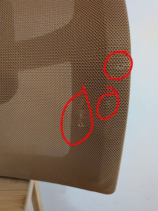 Silla de oficina Sklum marrón sin ruedas