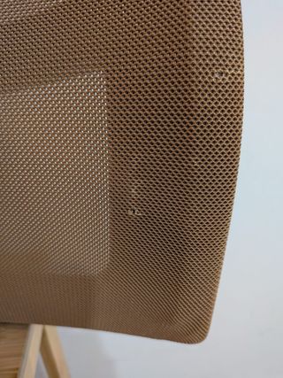 Silla de oficina Sklum marrón sin ruedas