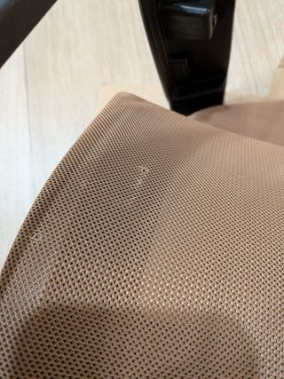 Silla de oficina Sklum marrón sin ruedas