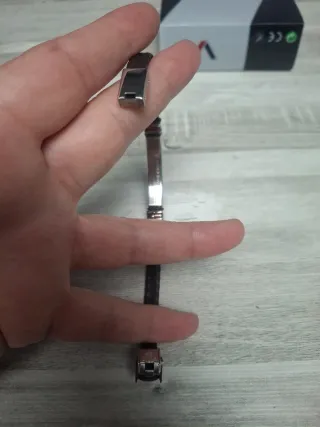 Pulsera Viceroy Cuero Trenzado y Acero