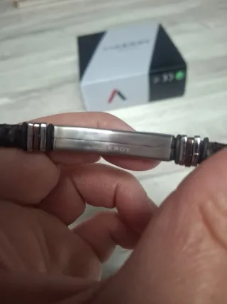 Pulsera Viceroy Cuero Trenzado y Acero