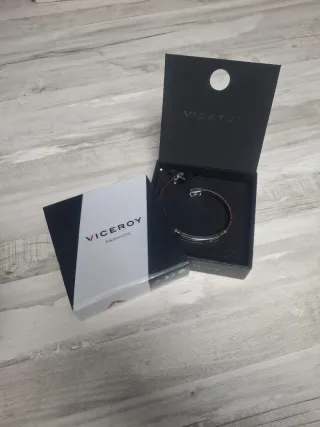 Pulsera Viceroy Cuero Trenzado y Acero