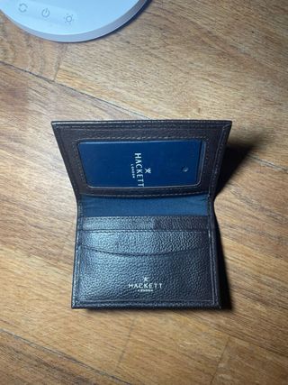 Cartera Hackett London de cuero