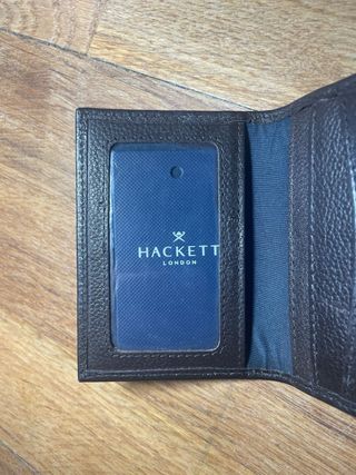 Cartera Hackett London de cuero