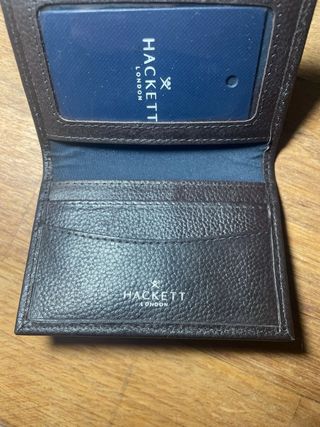 Cartera Hackett London de cuero