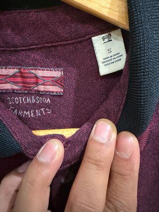 Camiseta Polo Hombre Talla S Morado