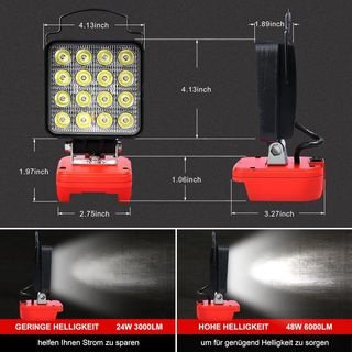 Luz LED Trabajo Inalámbrica Milwaukee M18