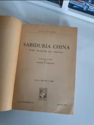 Lin Yutang: Sabiduría China, primera edición 1959