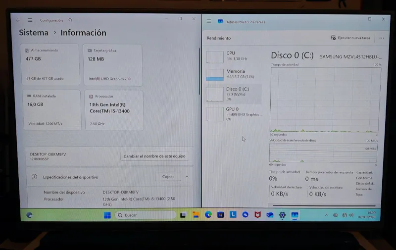 Lenovo ThinkCentre Neo PC Escritorio afbeelding 2