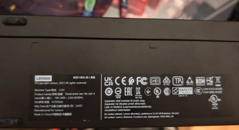 Lenovo ThinkCentre Neo PC Escritorio afbeelding 3