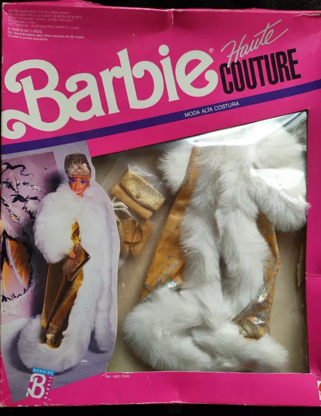 Abrigo Alta Costura Barbie 1990 Diva #4961