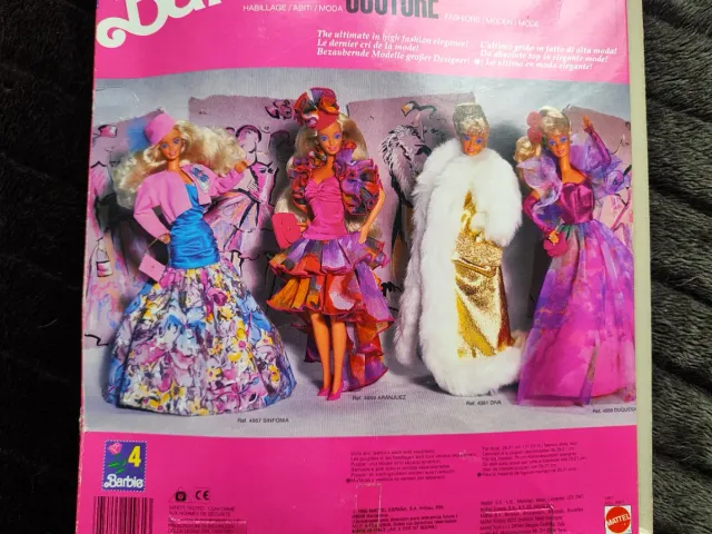 Abrigo Alta Costura Barbie 1990 Diva #4961