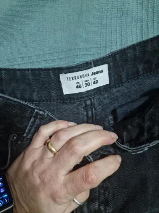 Jeans Mom Terranova neri taglia 42
