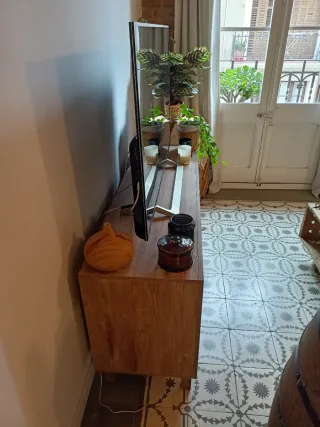 Mueble TV estilo rústico/industrial con cajones