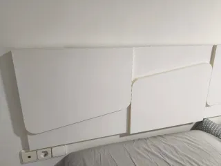 Cabecero de cama madera blanco