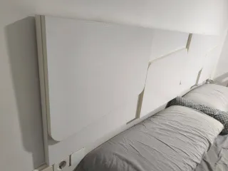 Cabecero de cama madera blanco