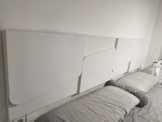 Cabecero de cama madera blanco