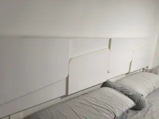 Cabecero de cama madera blanco