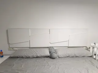 Cabecero de cama madera blanco